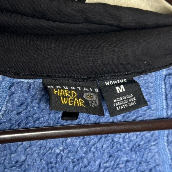 Vintage Mountain Hardwear Fuzzy Cozy Fleece Full Zip Jacket Made In USA Womens M - Picture 4 of 4